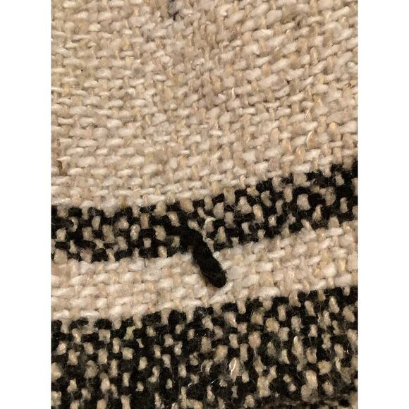 Vintage Baja Hooded Pullover Drug Rug Womens Striped Festival Beach M? - Picture 4 of 4